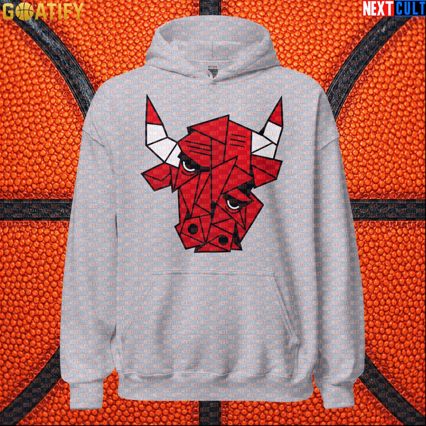 Chicago Bulls Meme Hoodie – Picasso Bulls Cubism Art Pullover for NBA Basketball Fans |  | ["Basketball", "Chicago Bulls", "NBA"]