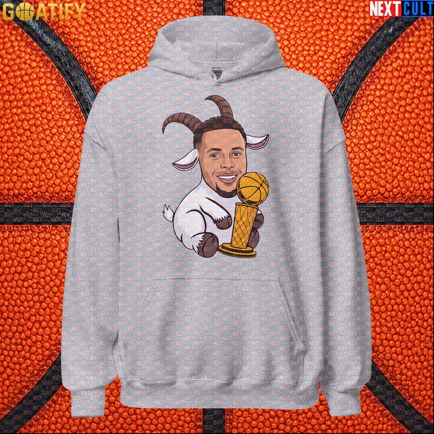 Basketball Hoodie Stephen Curry GOAT Champion Pullover for Warriors Fans & NBA Game Day | Hoodies | ["Basketball", "Golden State Warriors", "NBA", "NCB", "Stephen Curry"]