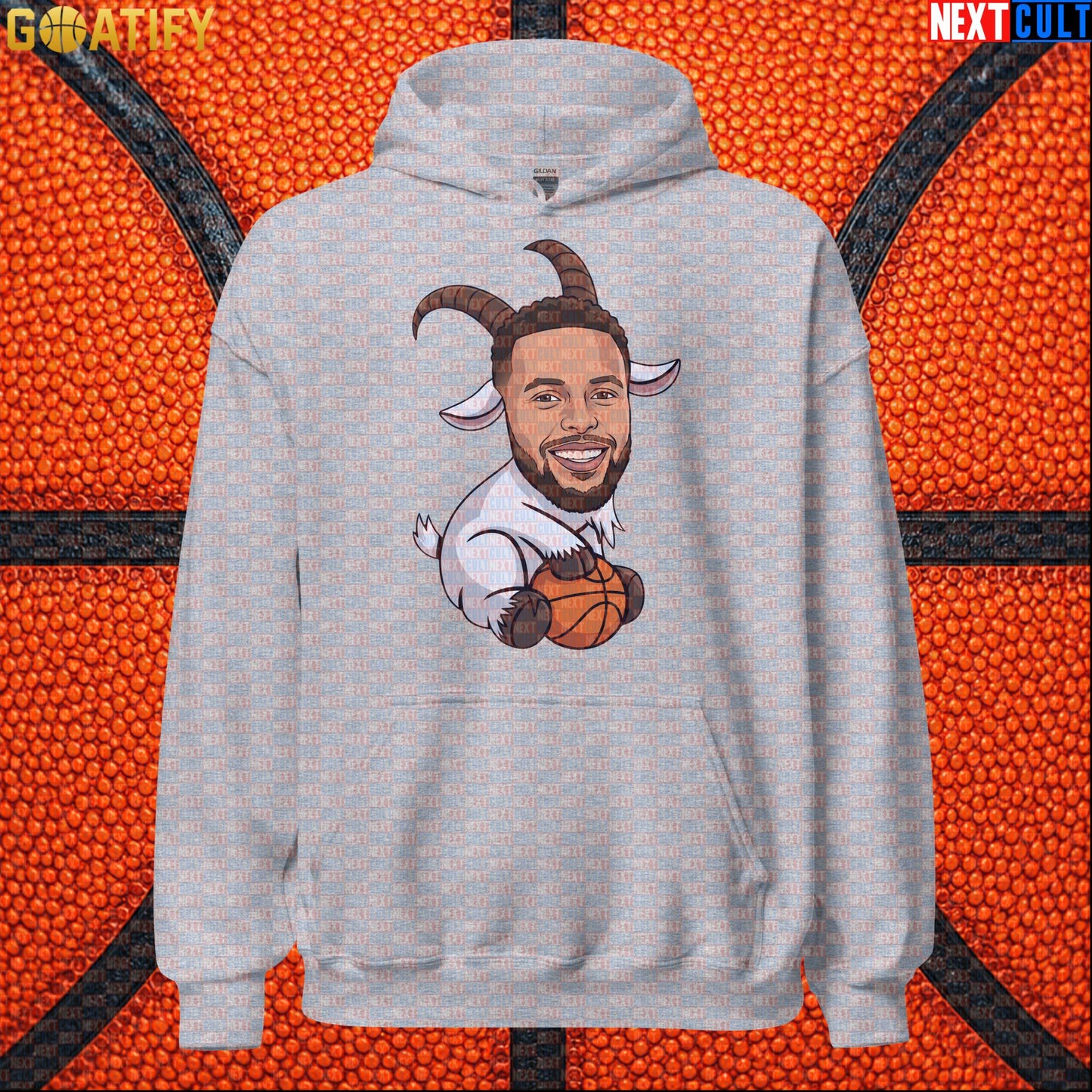 Stephen Curry Hoodie GOAT Basketball Pullover for Warriors Fans, Funny NBA Sports Gift | Hoodies | ["Basketball", "Golden State Warriors", "NBA", "NCB", "Stephen Curry"]