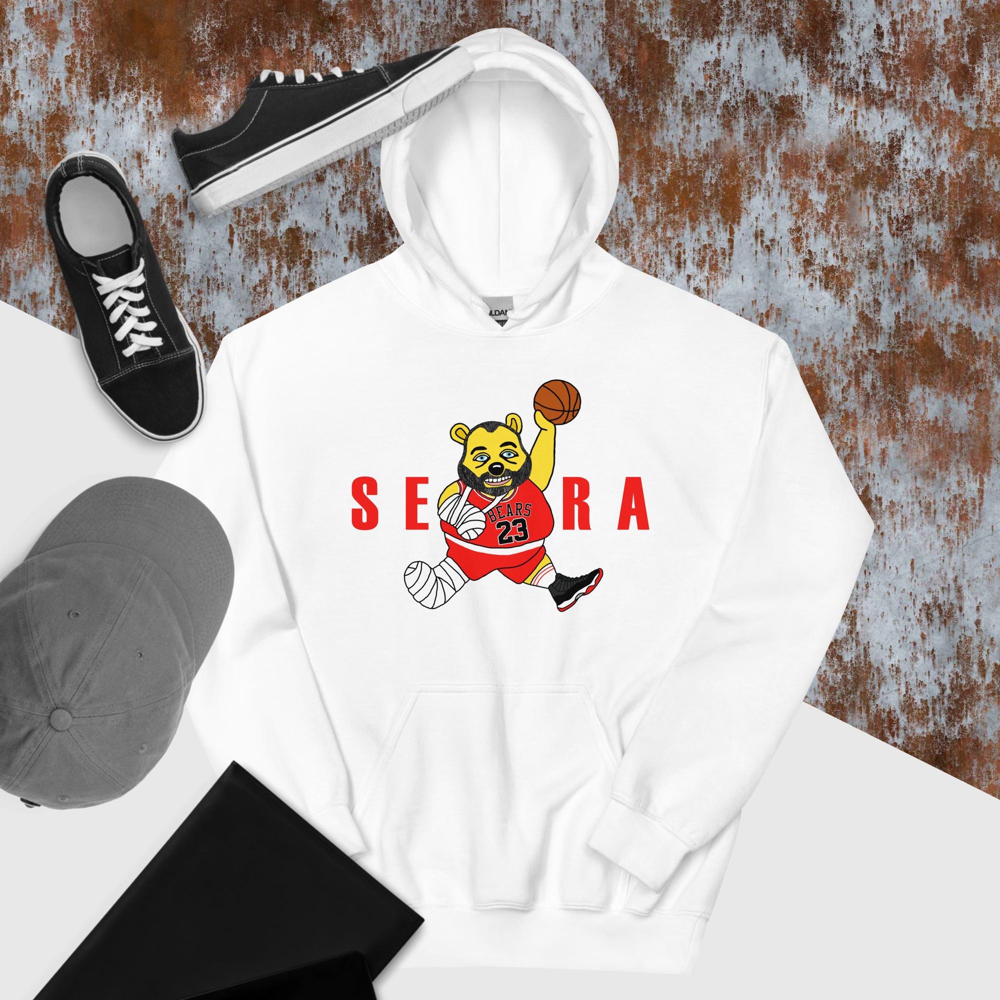 Air Segura, Tom Segura Basketball, Your Mom's House (YMH), 2 Bears 1 Cave, Funny Unisex Hoodie Next Cult Brand 2 Bears 1 Cave, Air Segura, Podcasts, Stand-up Comedy, Tom Segura, YMH