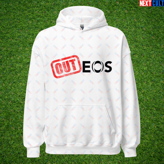 OUTEOS INEOS OUT Manchester United Protest Against Glazers, Ratcliffe and Ineos Unisex Hoodie White Hoodies Football GlazersOut Manchester United RatcliffeOut Next Cult Brand