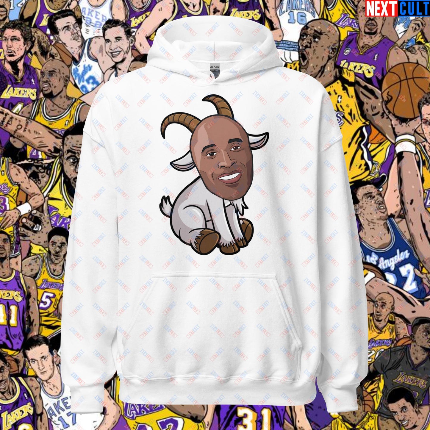 Kobe Bryant G.O.A.T. Hoodie - Settle the Debate Sweatshirt - Greatest of All Time NBA Meme Hoodie for Basketball Fans - Perfect Gift for Kobe Fans Unisex Hoodie White Hoodies Basketball G.O.A.T. Kobe Bryant Los Angeles Lakers NBA Next Cult Brand