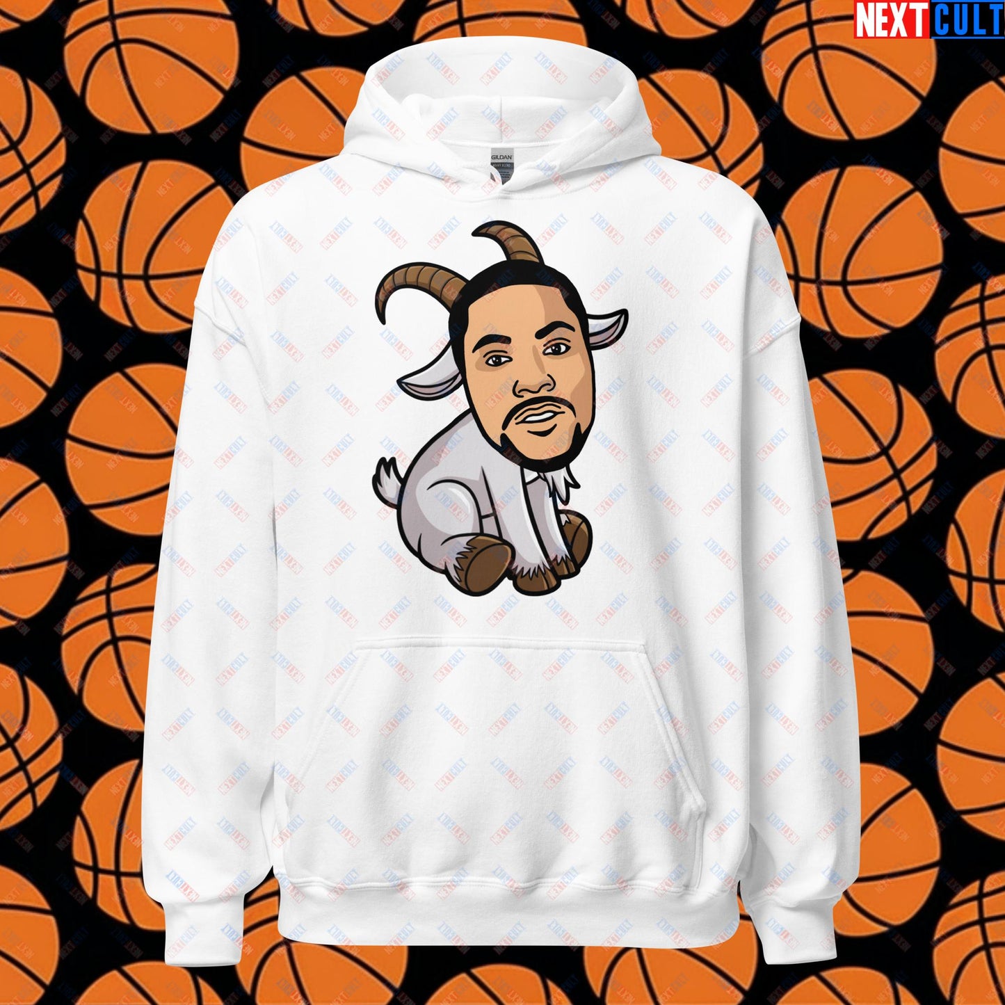 Derrick Rose G.O.A.T. Hoodie - Funny Basketball Meme Sweatshirt - Greatest of All Time Pullover for Basketball Fans - Perfect Gift for Derrick Rose Fans Unisex Hoodie White Hoodies Basketball Chicago Bulls Derrick Rose G.O.A.T. NBA Next Cult Brand