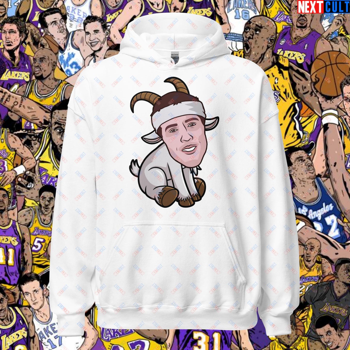 Austin Reaves G.O.A.T. Hoodie - Funny Basketball Meme Sweatshirt - Greatest of All Time Pullover for Basketball Fans - Perfect Gift for Austin Reaves Fans Unisex Hoodie White Hoodies Austin Reaves Basketball G.O.A.T. Los Angeles Lakers NBA Next Cult Brand