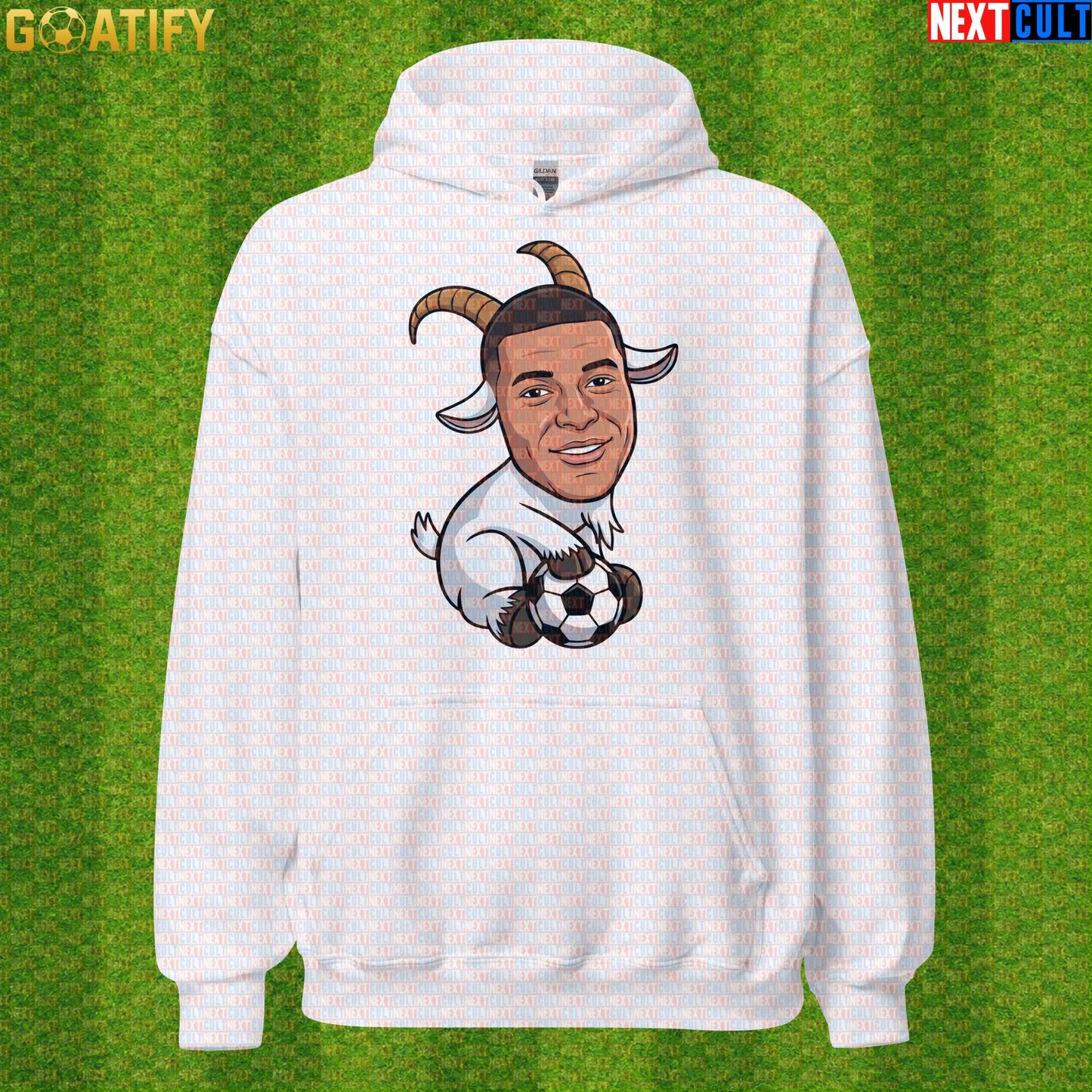 Kylian Mbappe Hoodie – Funny GOAT Football Pullover Gift for France and Real Madrid Fans |  | ["Football", "France", "Kylian Mbappe", "PSG", "Real Madrid", "Soccer"]