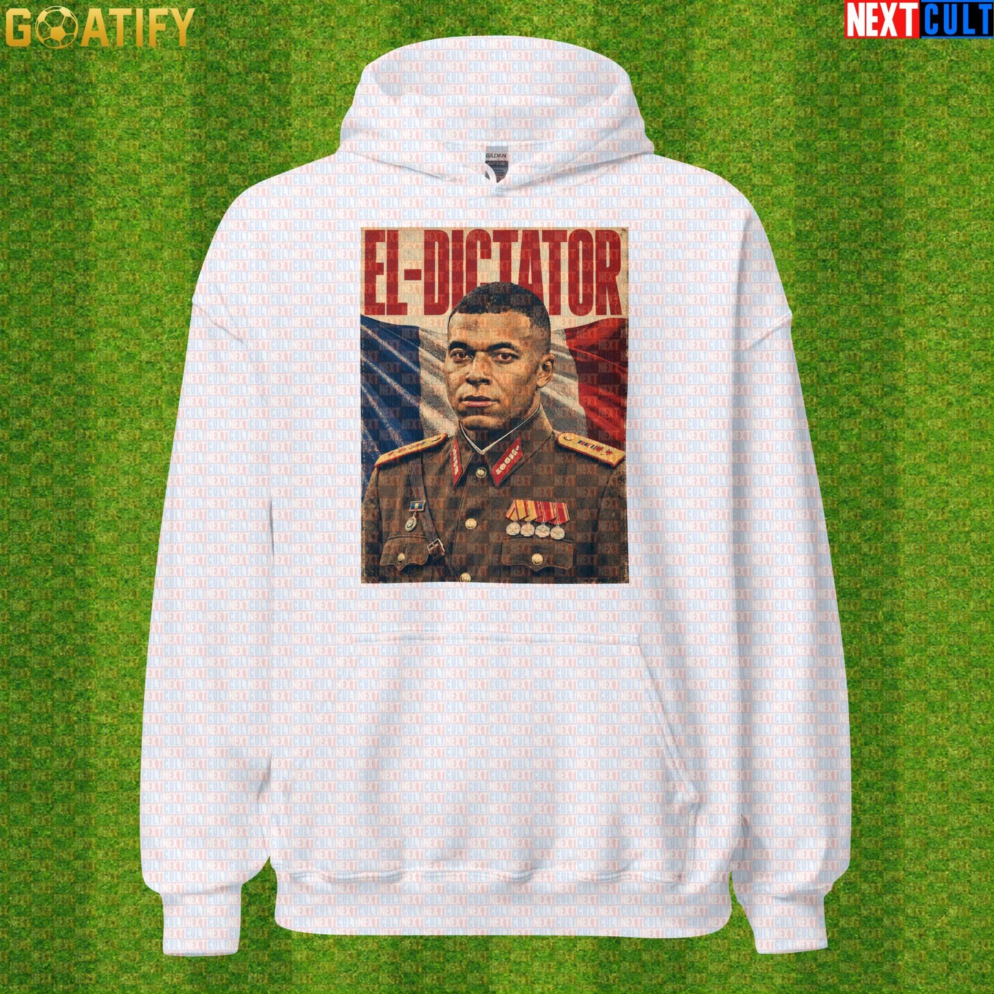 Kylian Mbappe Hoodie – El Dictator Vintage Football Meme Pullover for Real Madrid Fans |  | ["Football", "France", "Kylian Mbappe", "PSG", "Real Madrid", "Soccer"]
