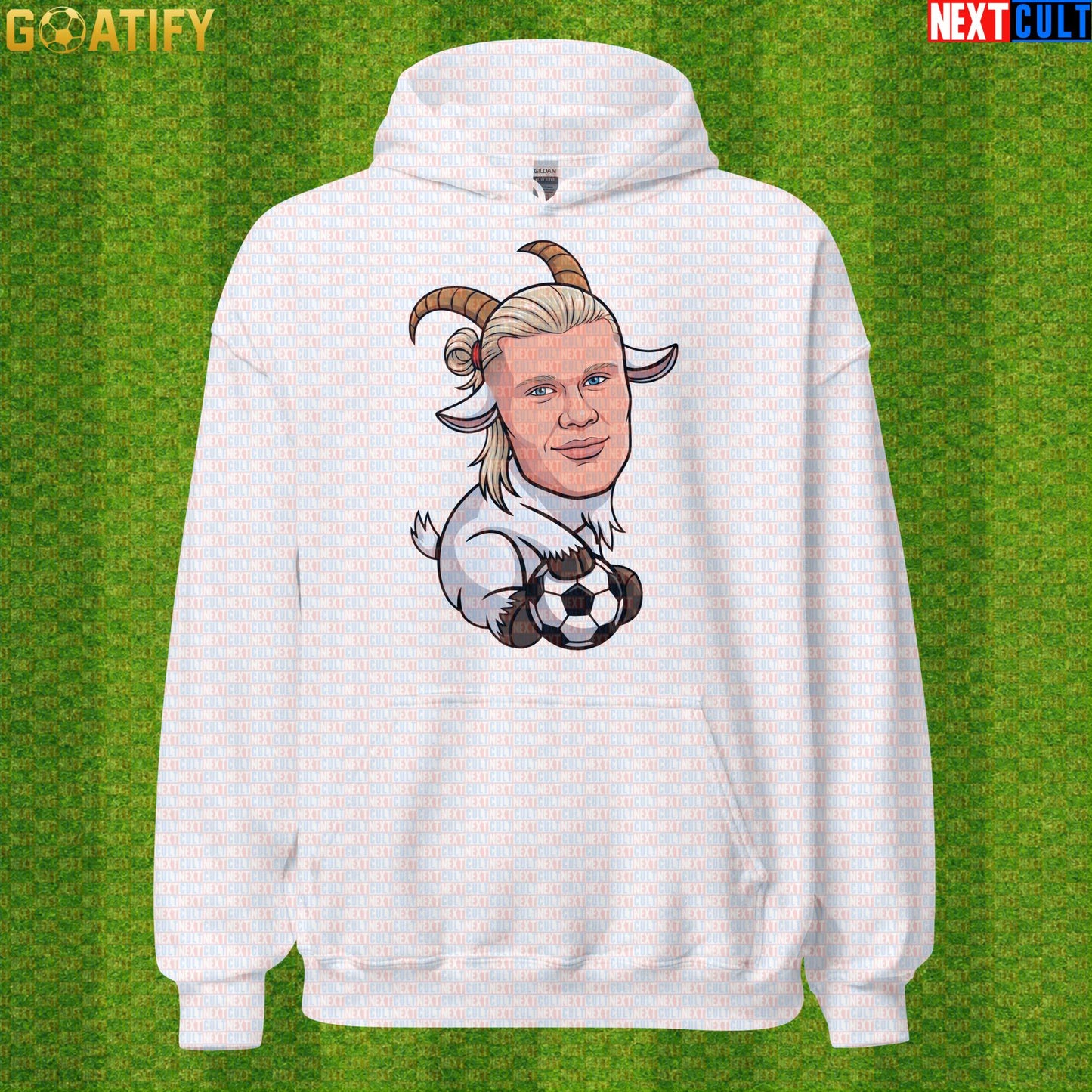 Erling Haaland Hoodie – Goal Machine Football Pullover for Man City and World Cup Fans |  | ["Borussia Dortmund", "Erling Haaland", "Football", "Manchester City", "Norway", "Soccer"]