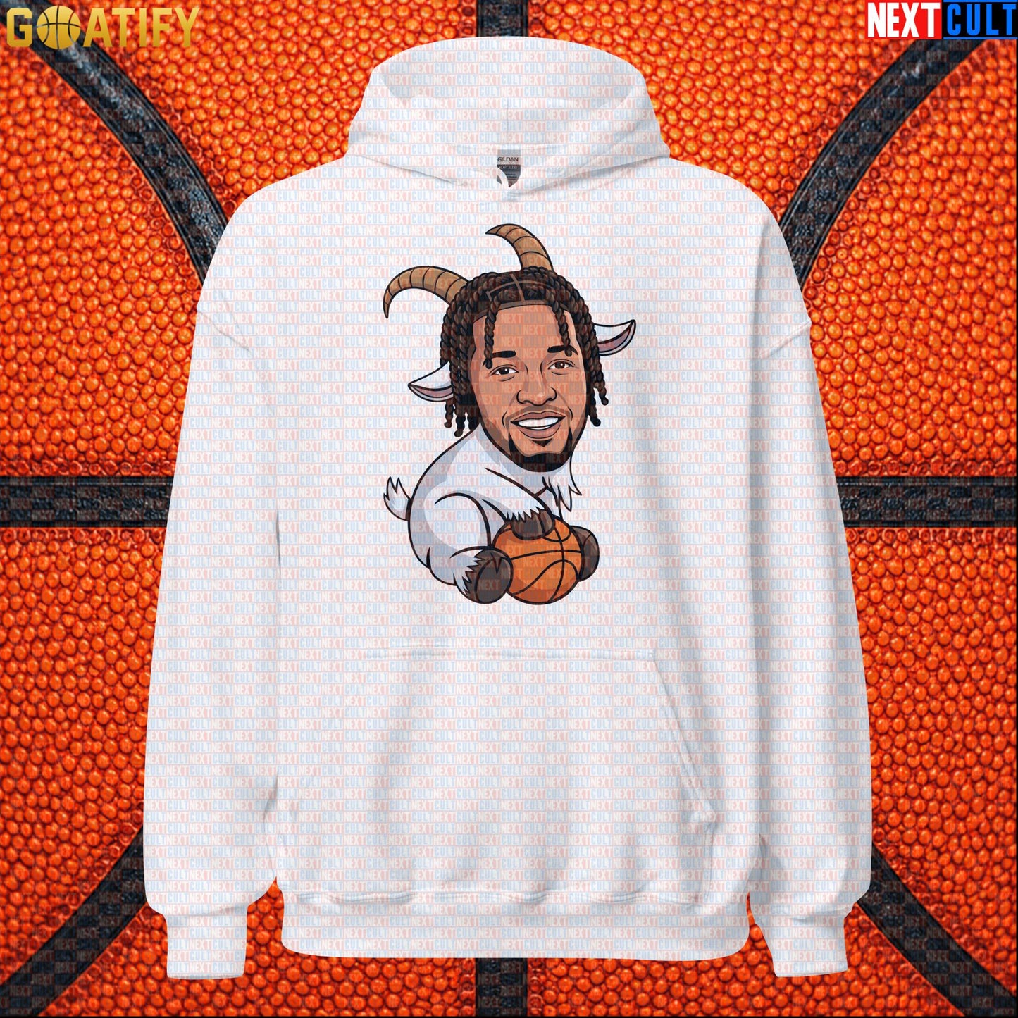 Jalen Brunson Hoodie – Champion GOAT Pullover for Knicks Fans and NYC Basketball Style White Next Cult Brand