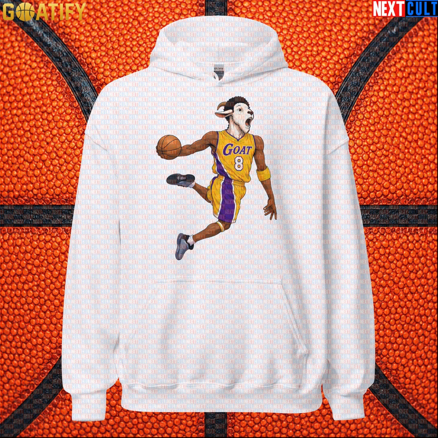 Kobe Bryant Hoodie – Young Kobe No. 8 Dunking GOAT Pullover for Lakers Basketball Fans |  | ["Basketball", "Kobe Bryant", "Los Angeles Lakers", "NBA"]