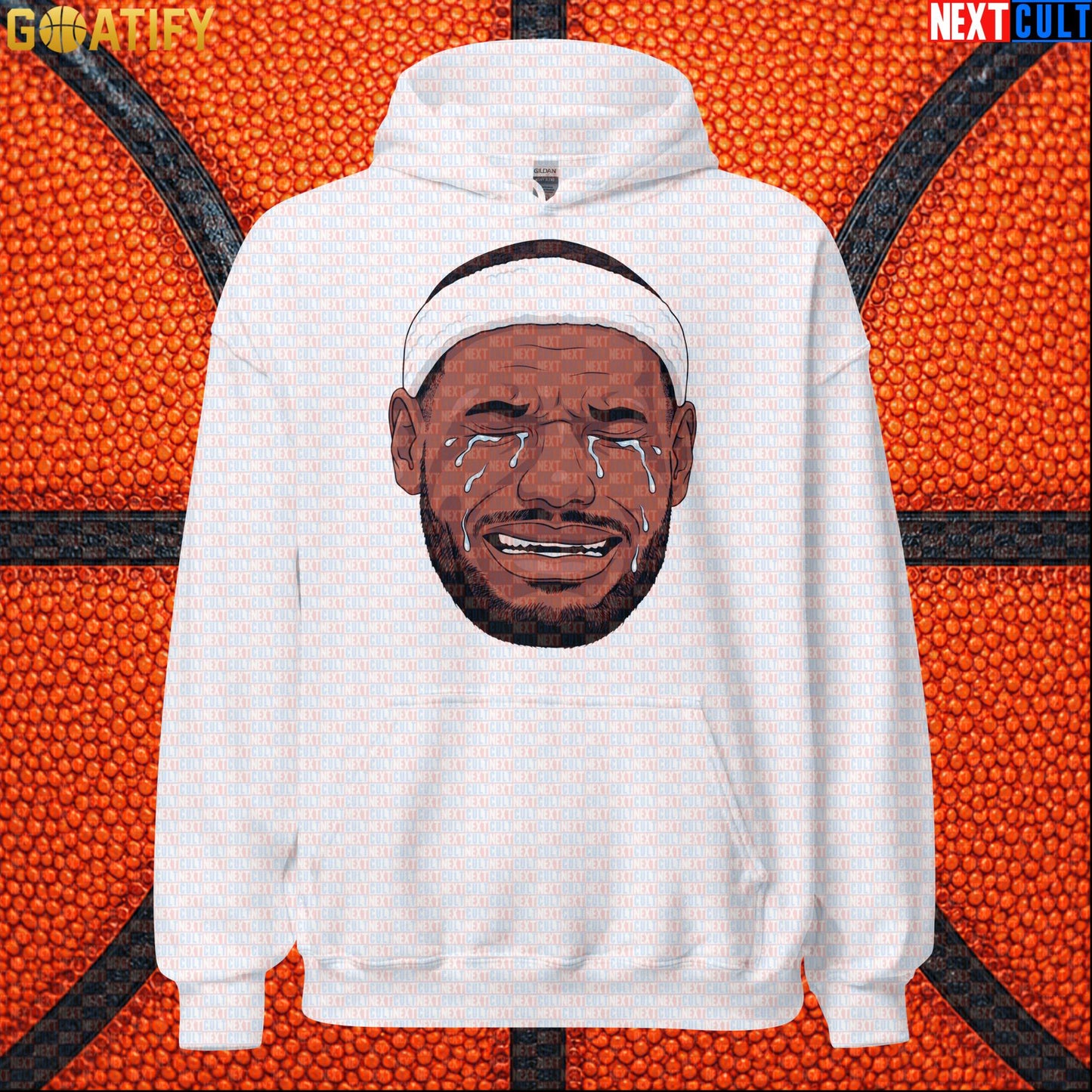 Crying LeBron Meme Hoodie – Funny NBA Basketball Pullover Game Day Gift for Sports Fans |  | ["Basketball", "LeBron James", "NBA"]