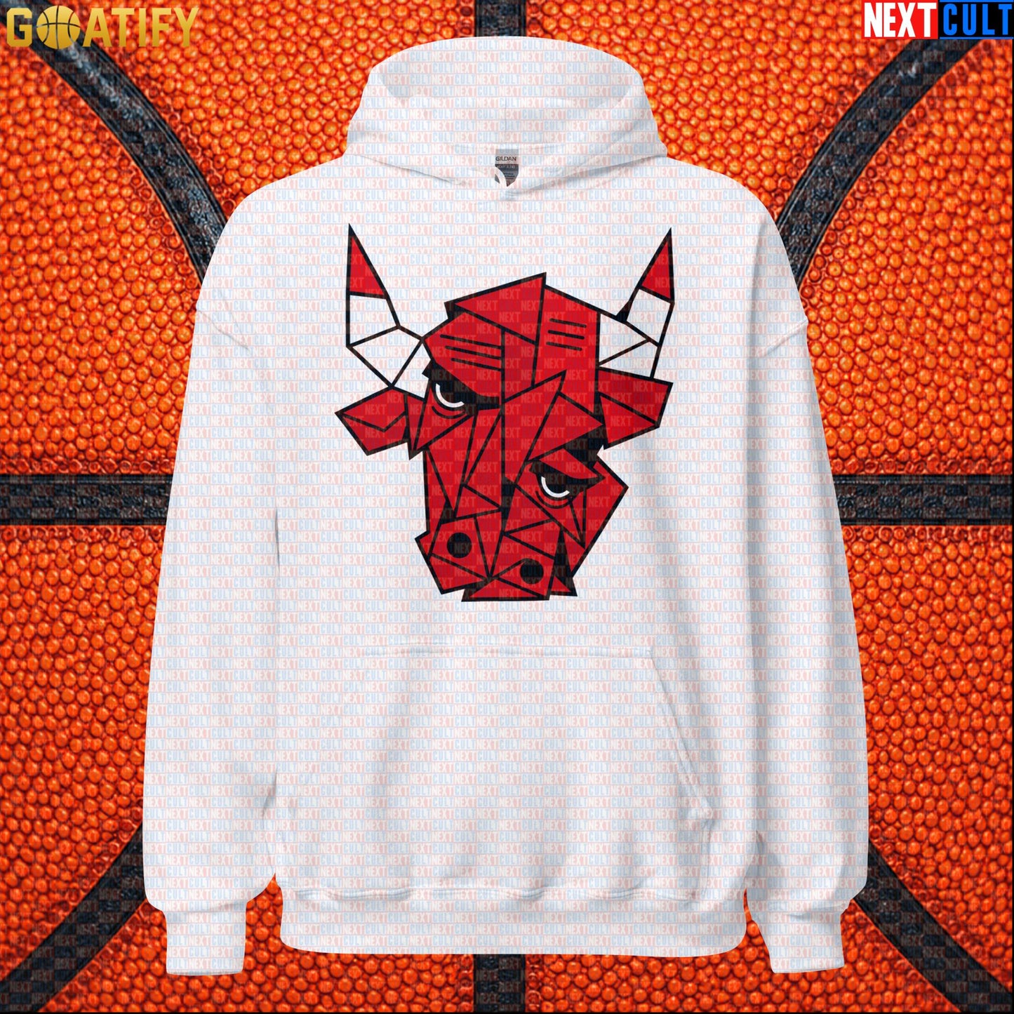 Chicago Bulls Meme Hoodie – Picasso Bulls Cubism Art Pullover for NBA Basketball Fans |  | ["Basketball", "Chicago Bulls", "NBA"]