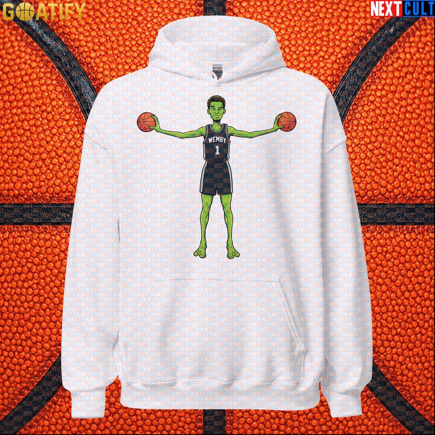 Basketball Hoodie Alien Wemby Sci-Fi Graphic for Spurs Fans, Game Day and Streetwear |  | ["Basketball", "France", "NBA", "San Antonio Spurs", "Victor Wembanyama", "Wemby"]
