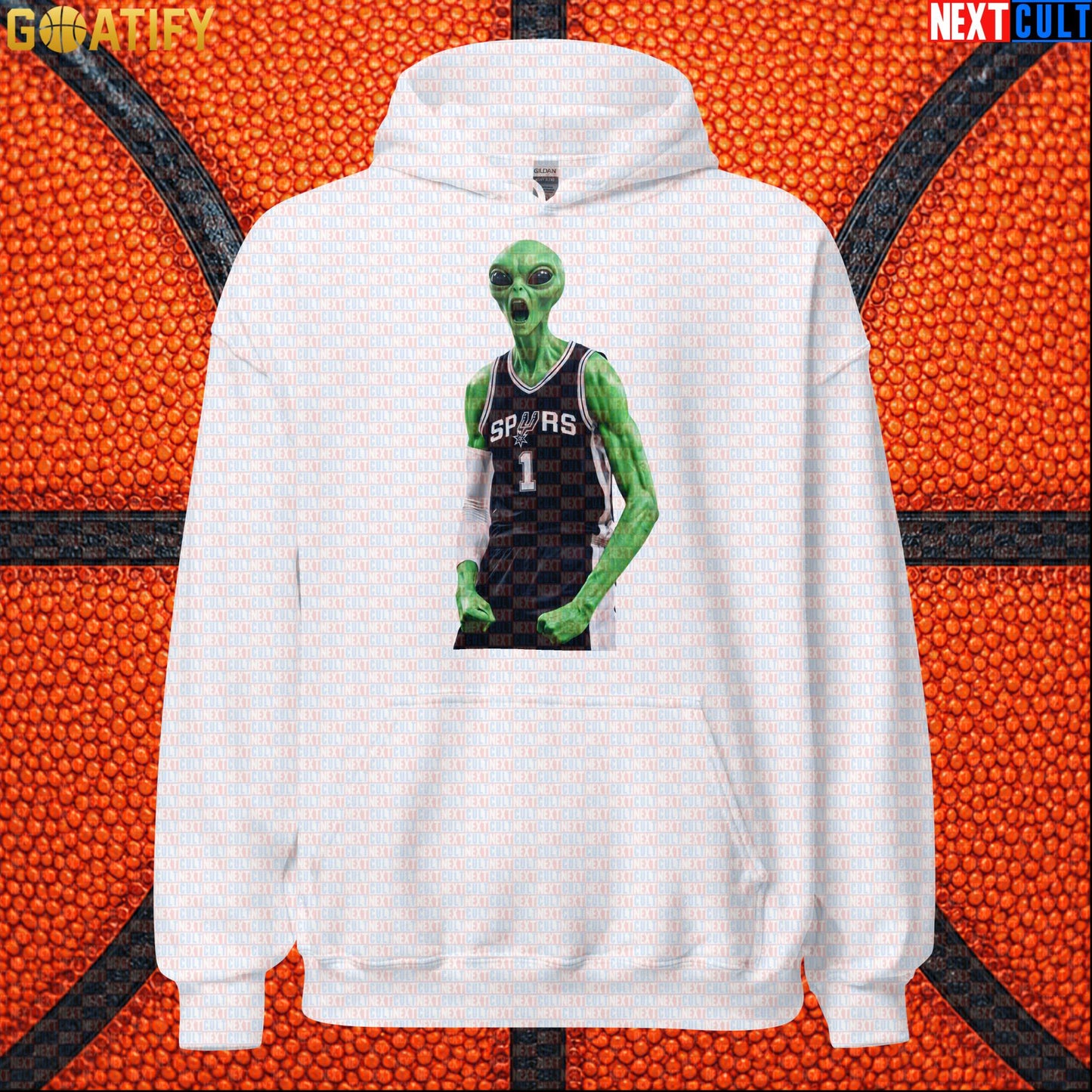 Basketball Hoodie Screaming Alien Wemby Graphic for Victor Wembanyama and Spurs Fans |  | ["Basketball", "France", "NBA", "San Antonio Spurs", "Victor Wembanyama", "Wemby"]