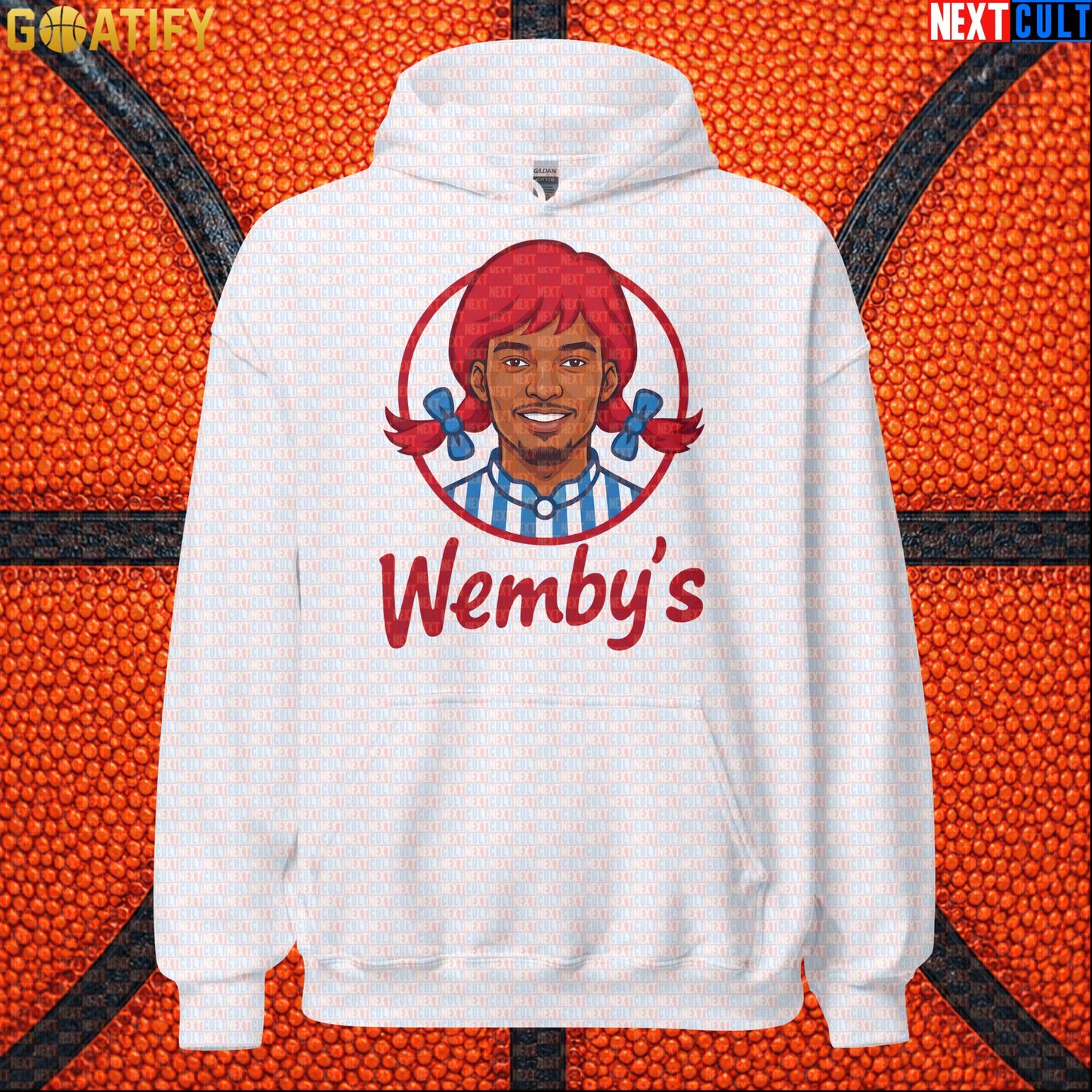 Basketball Hoodie Wemby's Fast Food Meme for Wemby Fans, NBA Games and Novelty Gifts |  | ["Basketball", "France", "NBA", "San Antonio Spurs", "Victor Wembanyama", "Wemby"]