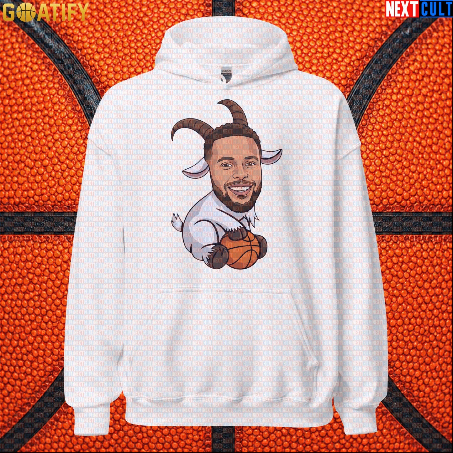 Stephen Curry Hoodie GOAT Basketball Pullover for Warriors Fans, Funny NBA Sports Gift | Hoodies | ["Basketball", "Golden State Warriors", "NBA", "NCB", "Stephen Curry"]