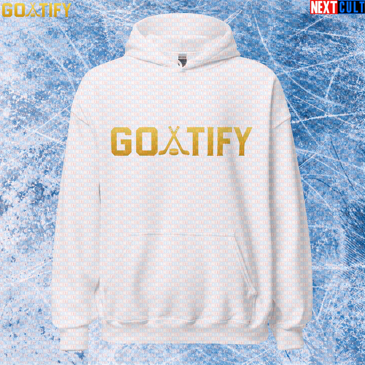 Hockey GOAT Hoodie GOATIFY Gold Logo Pullover for NHL Fans & Ice Hockey Gifts | Hoodies | ["Hockey", "NCB", "NHL"]
