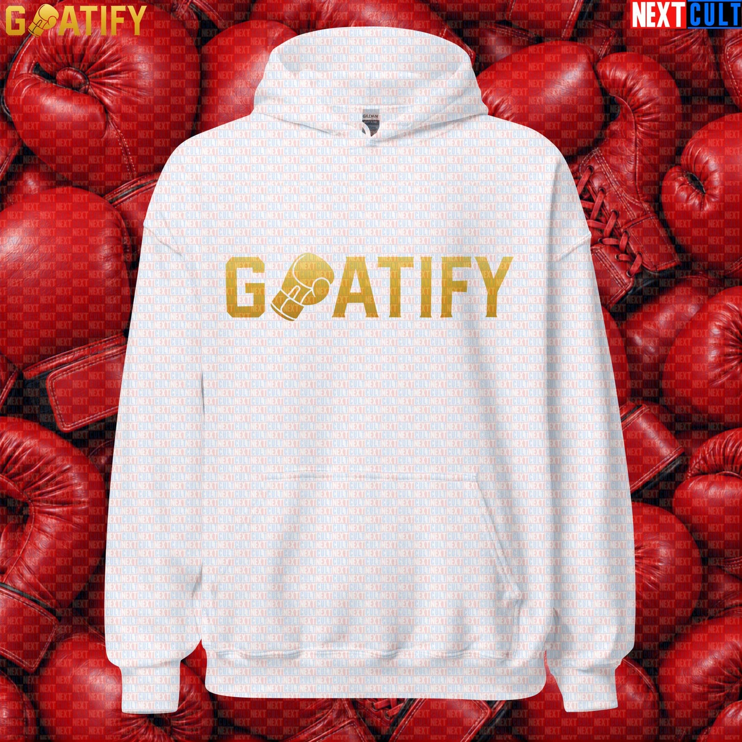 Boxing GOAT Hoodie GOATIFY Gold Fight Pullover for Boxing Fans & Martial Arts Sports Gifts | Hoodies | ["Boxing", "Martial Arts", "NCB"]