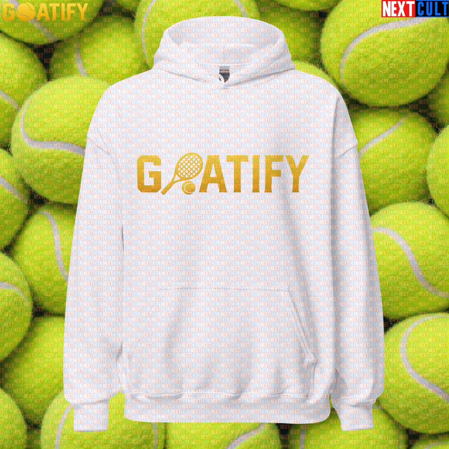 Tennis GOAT Hoodie Golden Racket & Ball Pullover for Players, Fans & Gifts | GOATIFY | Hoodies | ["NCB", "Tennis"]