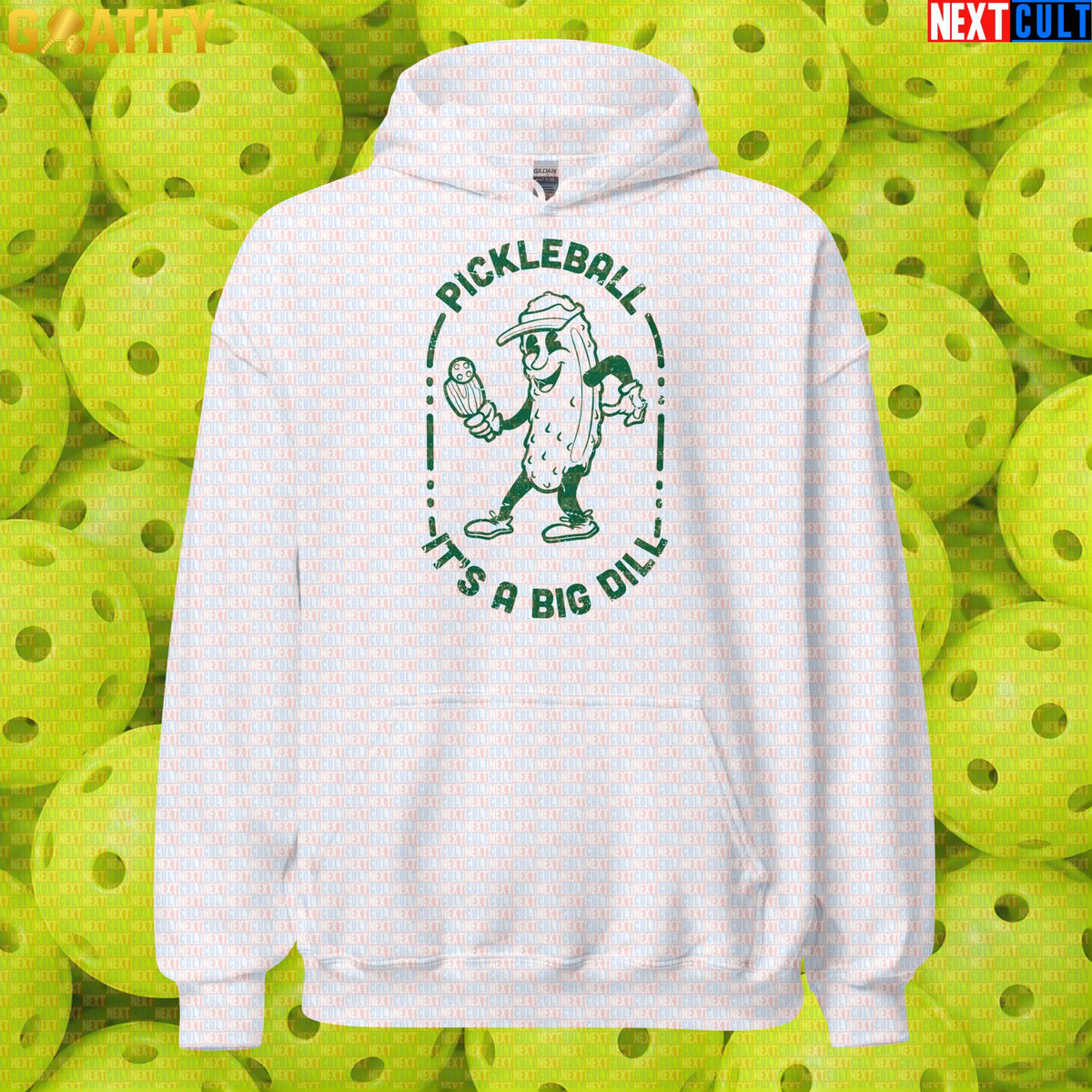 Pickleball Hoodie It's a Big Dill Retro Pickle Meme for Players, Fans & Gift Giving | Hoodies | ["NCB", "Pickleball"]