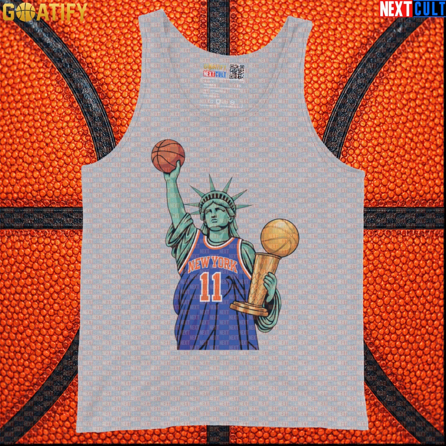New York Knicks Tank Top – 2026 Champs Muscle Shirt for Basketball and Sports Fans Athletic Heather Next Cult Brand