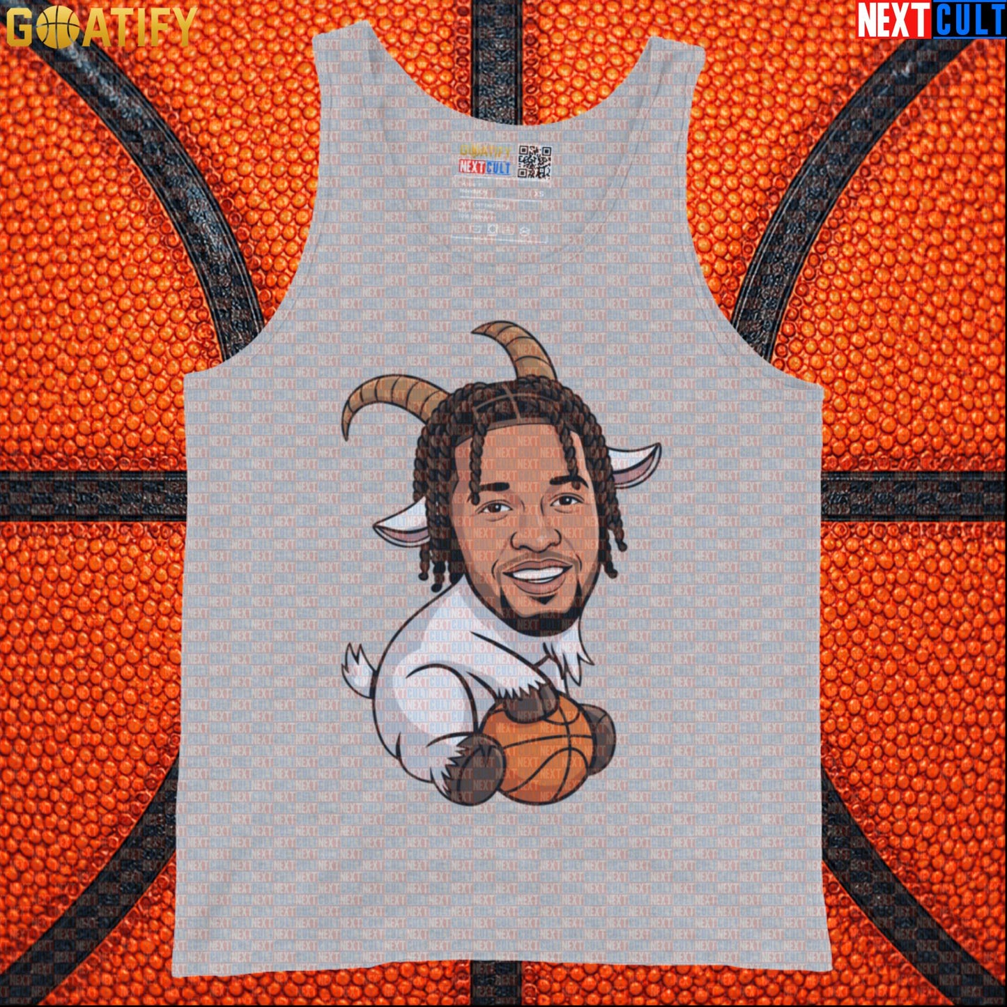 Jalen Brunson Tank Top – GOAT Muscle Shirt for Knicks Fans, Gym and Pickup Basketball Athletic Heather Next Cult Brand