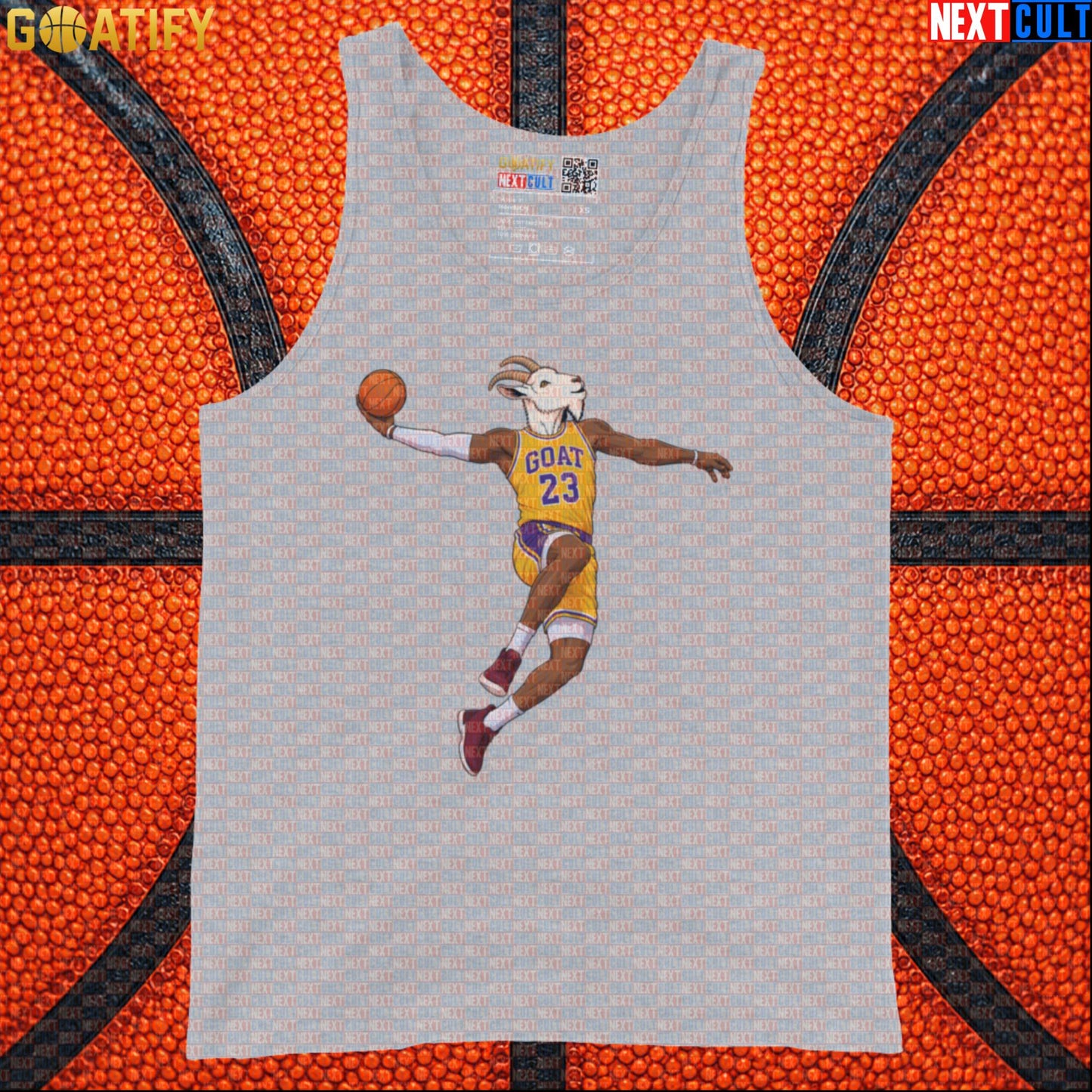 LeBron James Tank Top – GOAT Dunk Muscle Shirt for Lakers Basketball Training and Gym |  | ["Basketball", "LeBron James", "Los Angeles Lakers", "NBA"]