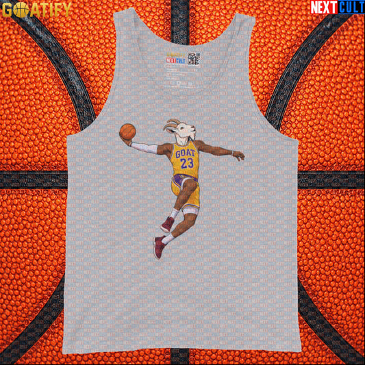 LeBron James Tank Top – GOAT Dunk Muscle Shirt for Lakers Basketball Training and Gym |  | ["Basketball", "LeBron James", "Los Angeles Lakers", "NBA"]