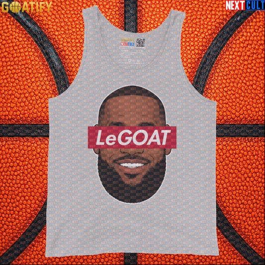 LeBron James Tank Top – LeGOAT Muscle Shirt Gym Gift for Basketball Fans and NBA Game Days |  | ["Basketball", "Cleveland Cavaliers", "LeBron James", "Los Angeles Lakers", "Miami Heat", "NBA"]