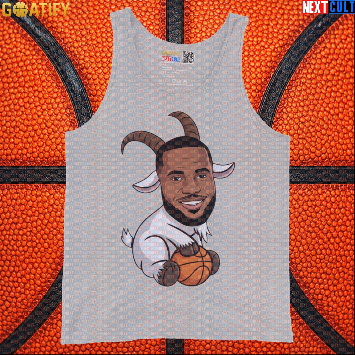 LeBron James Tank Top – LeGOAT Basketball Muscle Shirt for Gym, Court and NBA Fans |  | ["Basketball", "Cleveland Cavaliers", "LeBron James", "Los Angeles Lakers", "Miami Heat", "NBA"]