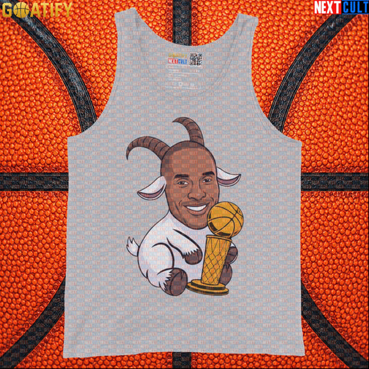 Kobe Bryant Tank Top – The GOAT Champion Muscle Shirt for Lakers Fans & NBA Sports Gifts Athletic Heather Tank Tops Next Cult Brand