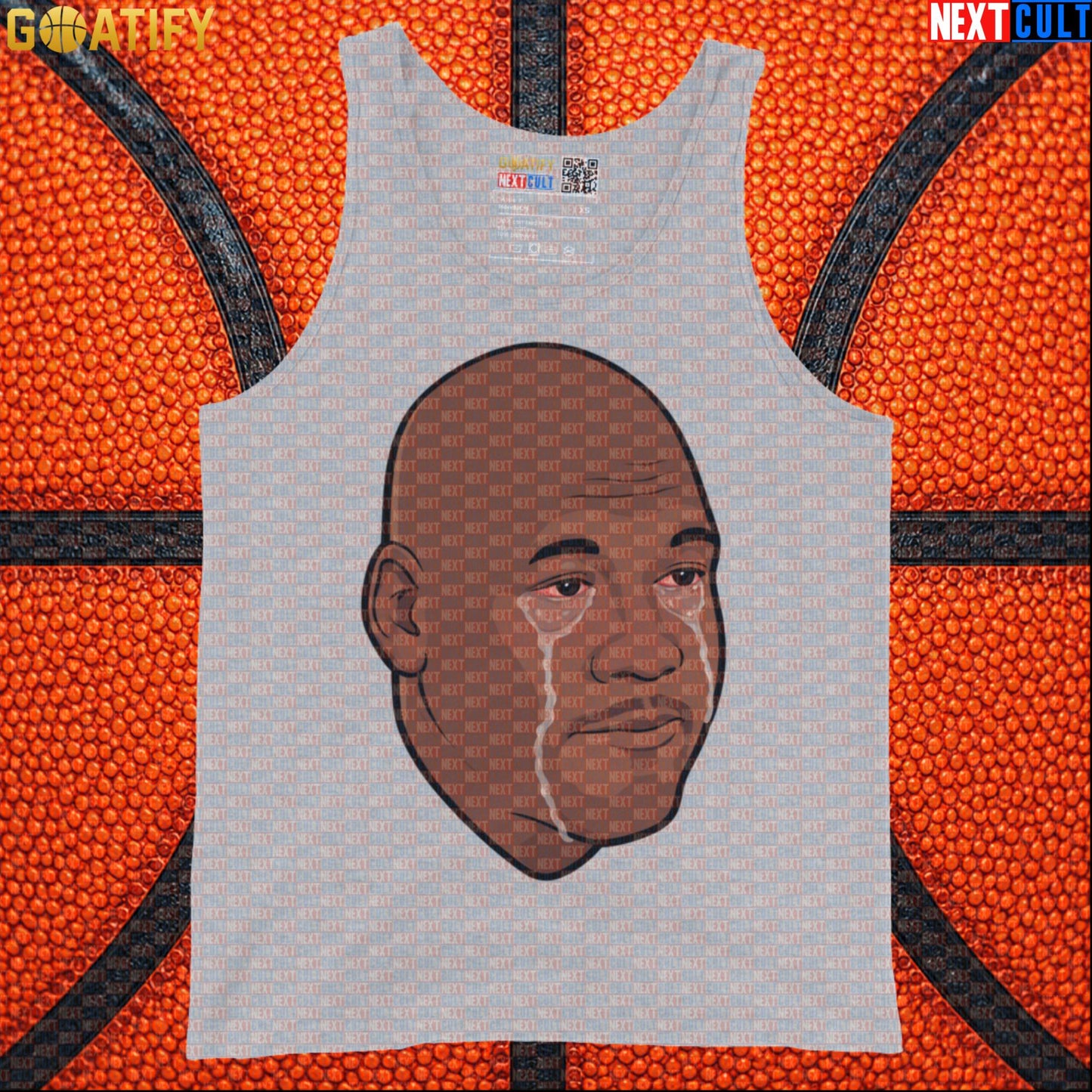 Michael Jordan Tank Top Crying Jordan Meme Muscle Shirt for Chicago Bulls NBA Fans |  | ["Basketball", "Chicago Bulls", "Michael Jordan", "NBA"]