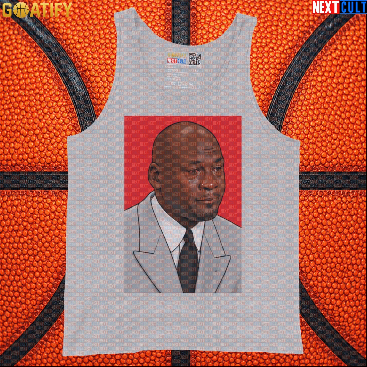 Michael Jordan Tank Top Crying Jordan Meme Muscle Shirt Gift for Chicago Bulls NBA Fans |  | ["Basketball", "Chicago Bulls", "Michael Jordan", "NBA"]