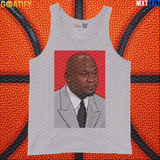 Michael Jordan Tank Top Crying Jordan Meme Muscle Shirt Gift for Chicago Bulls NBA Fans |  | ["Basketball", "Chicago Bulls", "Michael Jordan", "NBA"]