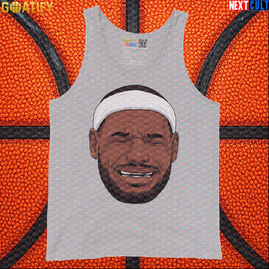Crying LeBron Meme Tank Top – Funny NBA Basketball Muscle Shirt Gift for Sports Fans |  | ["Basketball", "LeBron James", "NBA"]