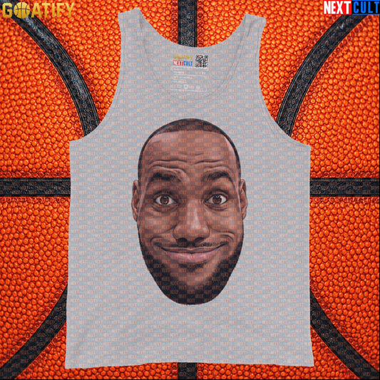 LeBron Photobomb Meme Tank Top – Funny NBA Basketball Muscle Shirt Gift for Sports Fans |  | ["Basketball", "LeBron James", "NBA"]