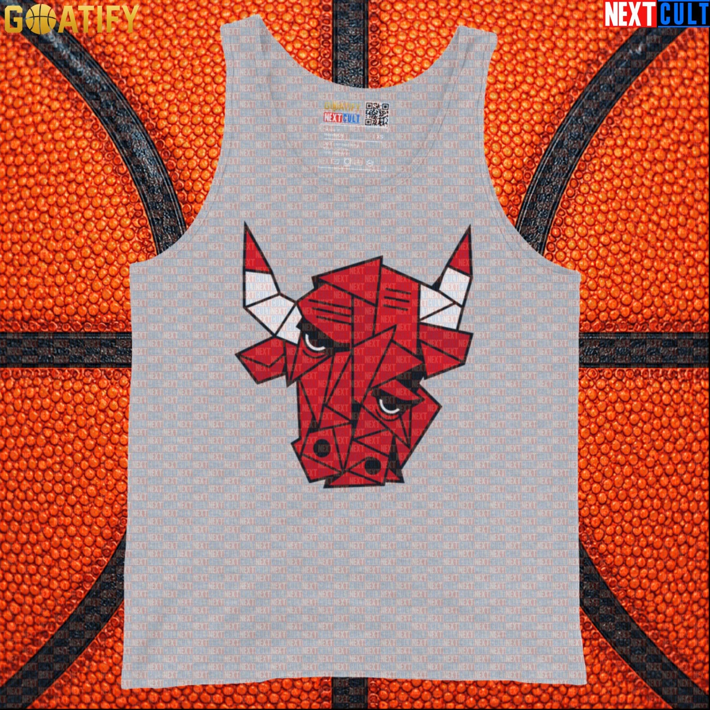 Chicago Bulls Meme Tank Top – Picasso Bulls Cubism Art Muscle Shirt for Sports Fans |  | ["Basketball", "Chicago Bulls", "NBA"]