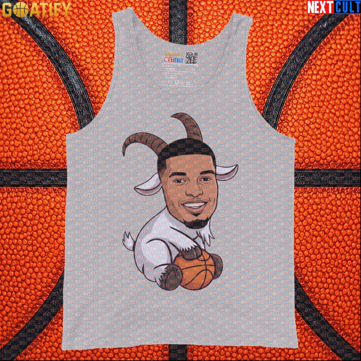 Basketball Tank Top Victor Wembanyama GOAT Cartoon for Spurs Fans, NBA Gym & Sports Gift Vest |  | ["Basketball", "France", "NBA", "San Antonio Spurs", "Victor Wembanyama", "Wemby"]