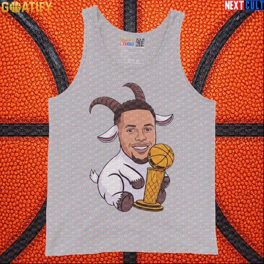 Basketball Tank Top Stephen Curry GOAT Champion Muscle Shirt for Warriors Fans & Gym Wear | Tank Tops | ["Basketball", "Golden State Warriors", "NBA", "NCB", "Stephen Curry"]