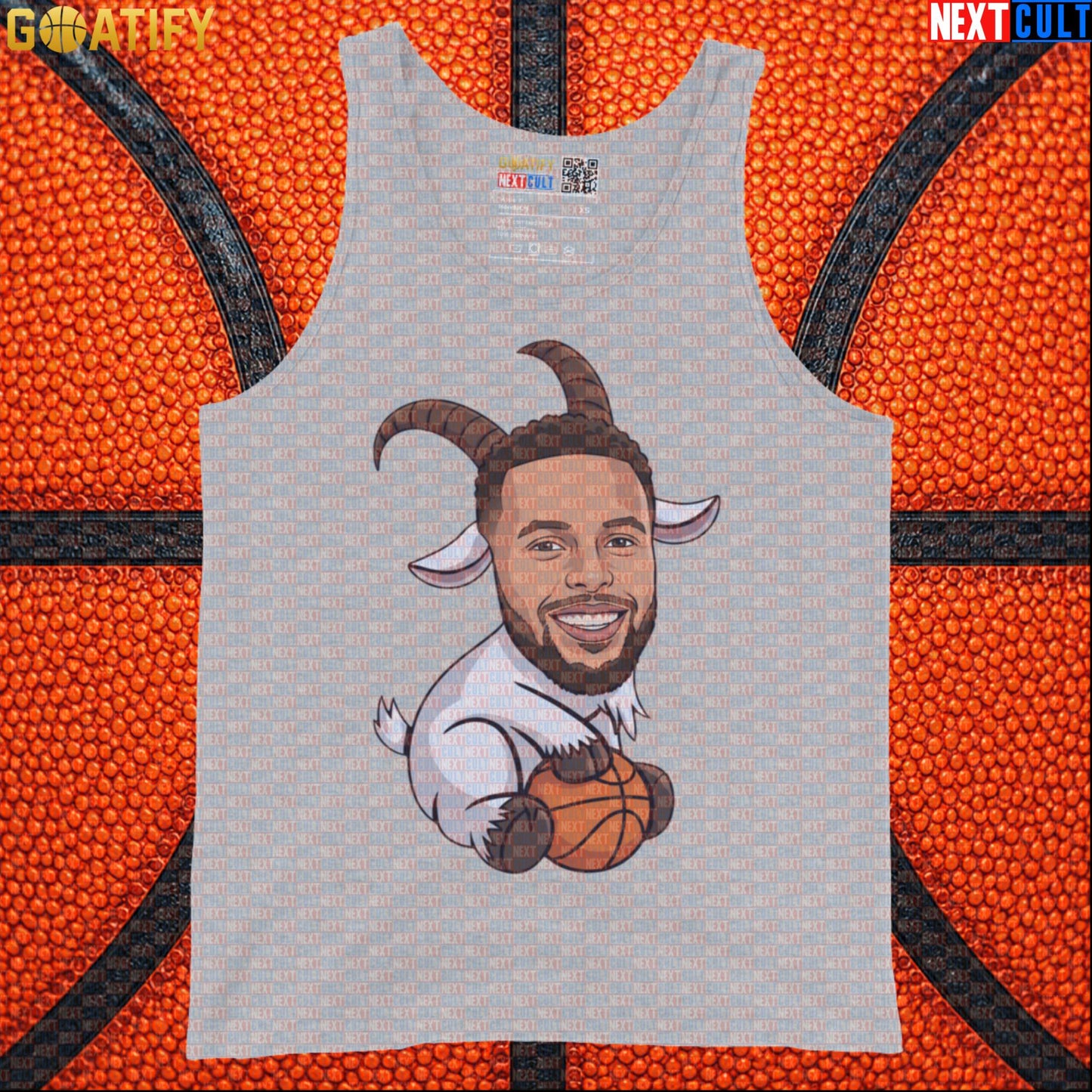 Stephen Curry Tank Top GOAT Basketball Muscle Shirt for Warriors Fans, Funny NBA Sports Gift | Tank Tops | ["Basketball", "Golden State Warriors", "NBA", "NCB", "Stephen Curry"]