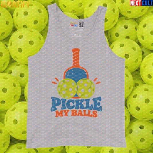 Pickleball Tank Top Pickle My Balls Retro Athletic Shirt for Players, Court Days & Gifts | Tank Tops | ["NCB", "Pickleball"]