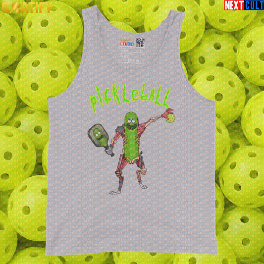 Pickleball Tank Top Pickle Rick Sports Meme for Players, Court Days & Funny Gifts | Tank Tops | ["NCB", "Pickleball"]