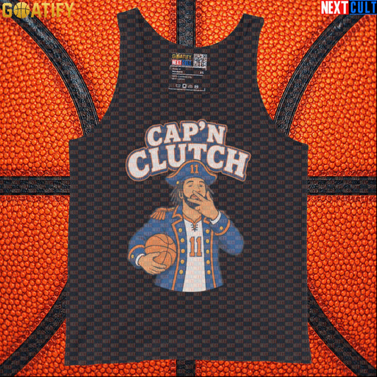 Jalen Brunson Tank Top – Captain Clutch Muscle Shirt for Knicks Fans and Pickup Basketball |  | ["Basketball", "Jalen Brunson", "NBA", "New York Knicks"]