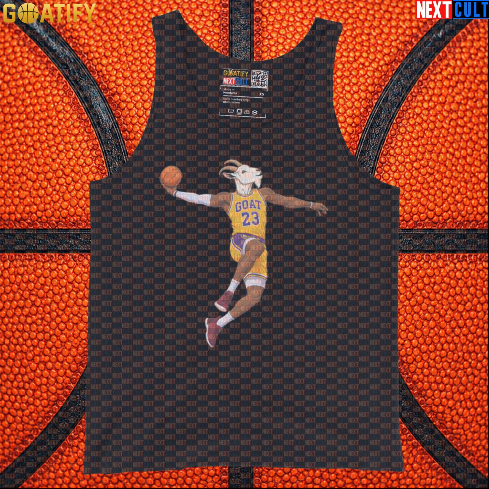 LeBron James Tank Top – GOAT Dunk Muscle Shirt for Lakers Basketball Training and Gym |  | ["Basketball", "LeBron James", "Los Angeles Lakers", "NBA"]