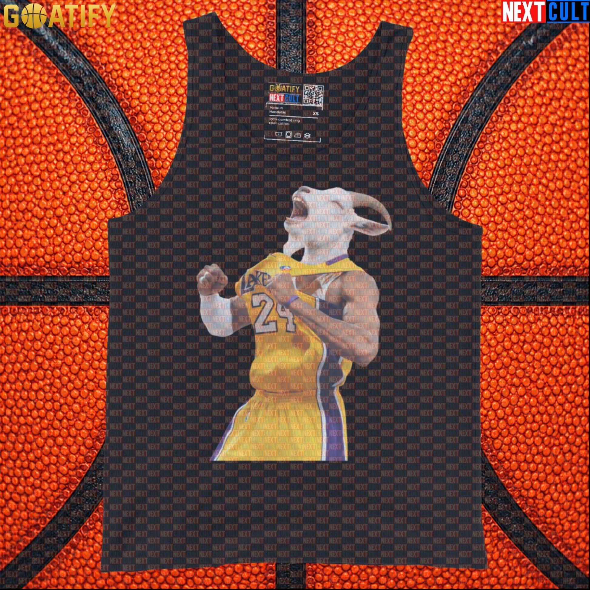 Kobe Bryant Tank Top – GOAT Celebration Muscle Shirt for Los Angeles Lakers Basketball Fans |  | ["Basketball", "Kobe Bryant", "Los Angeles Lakers", "NBA"]
