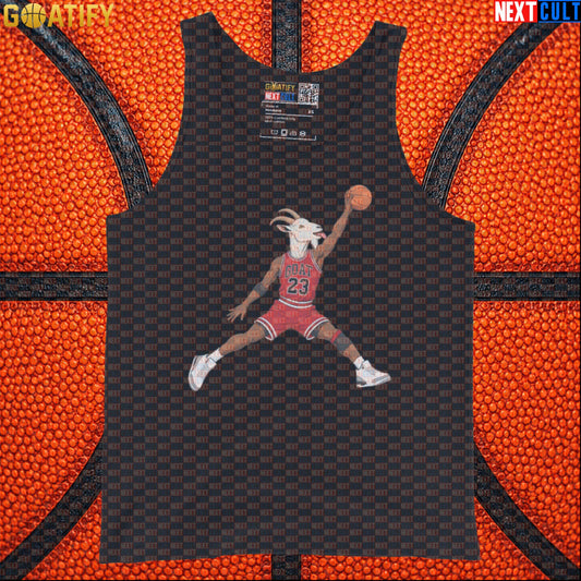 Michael Jordan Tank Top – Free Throw Line Dunk GOAT Athletic Shirt for Bulls Fans Black Tank Tops Next Cult Brand