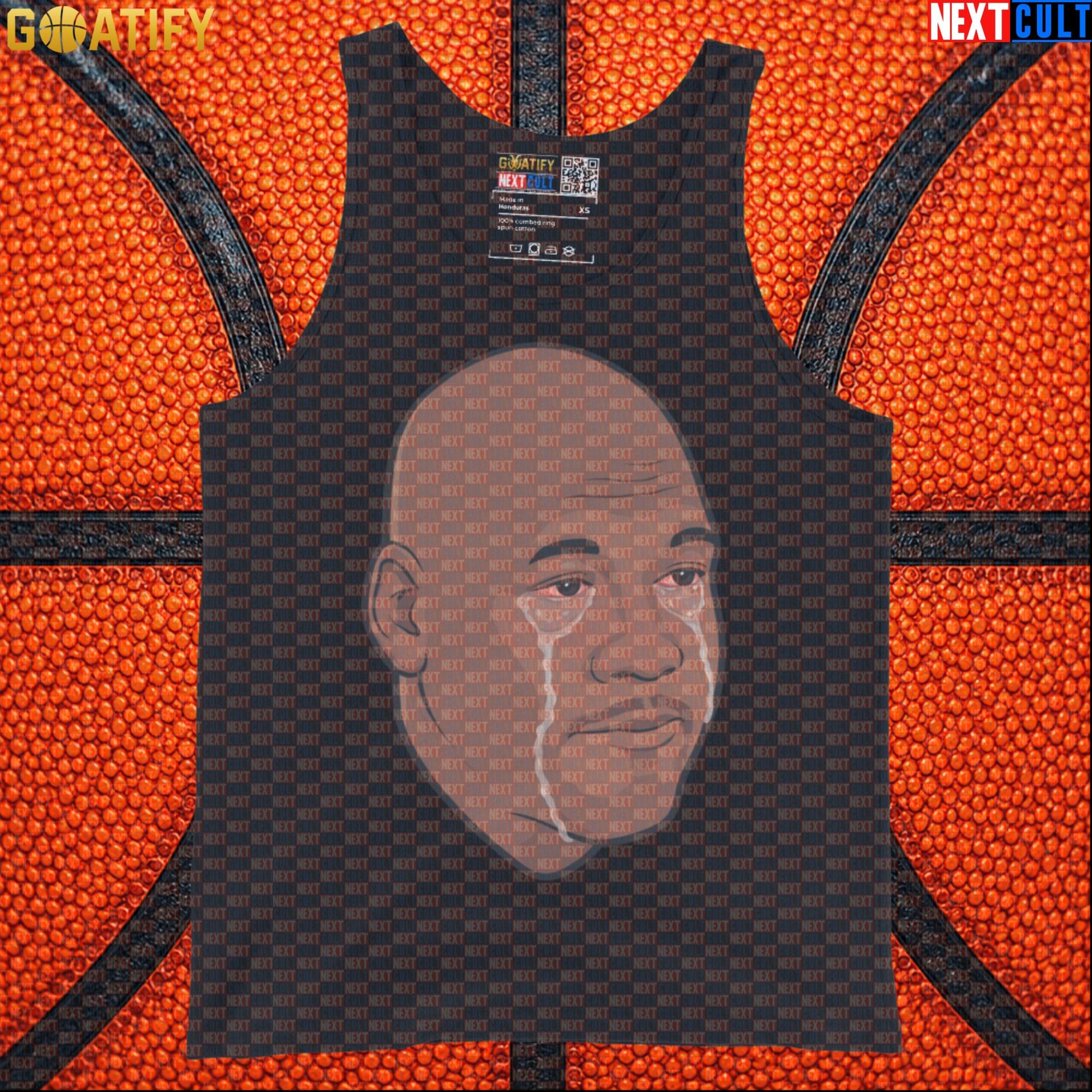 Michael Jordan Tank Top Crying Jordan Meme Muscle Shirt for Chicago Bulls NBA Fans |  | ["Basketball", "Chicago Bulls", "Michael Jordan", "NBA"]