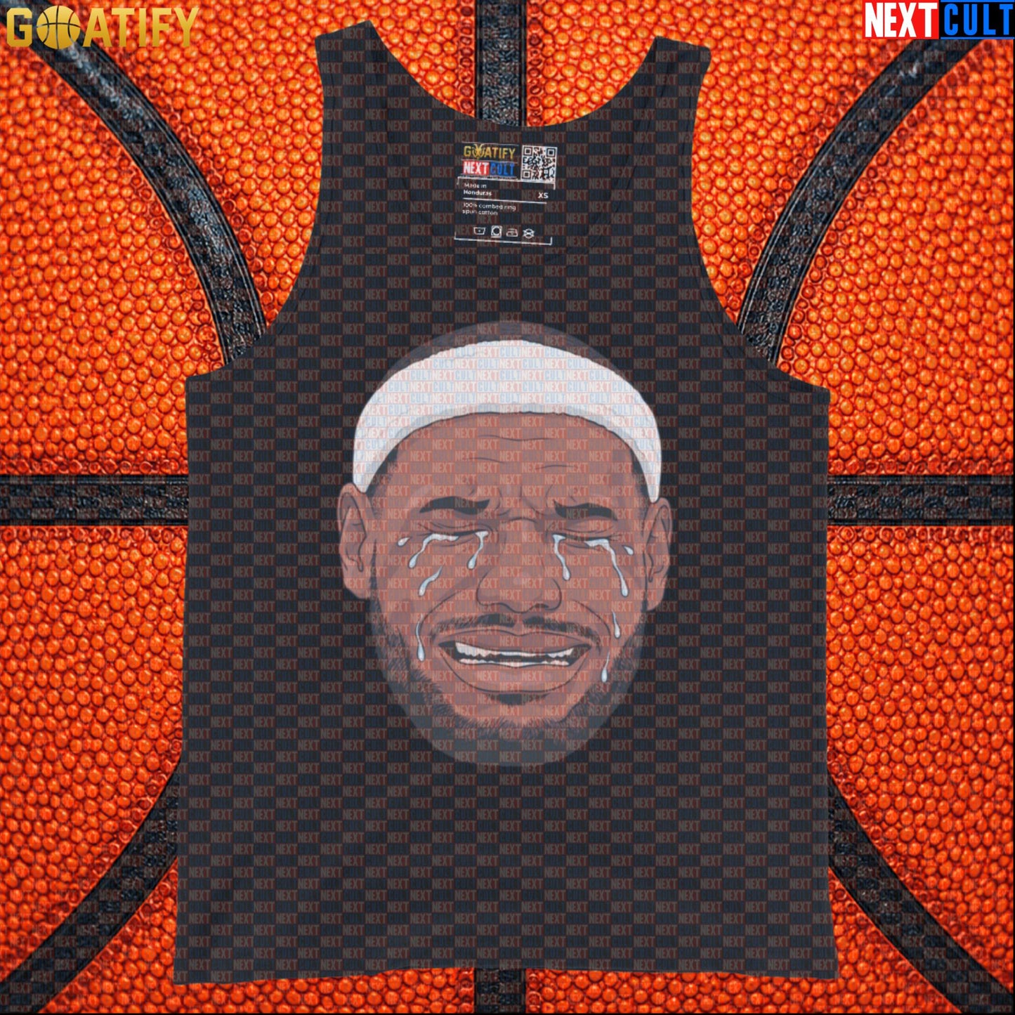 Crying LeBron Meme Tank Top – Funny NBA Basketball Muscle Shirt Game Day Gift for Fans |  | ["Basketball", "LeBron James", "NBA"]