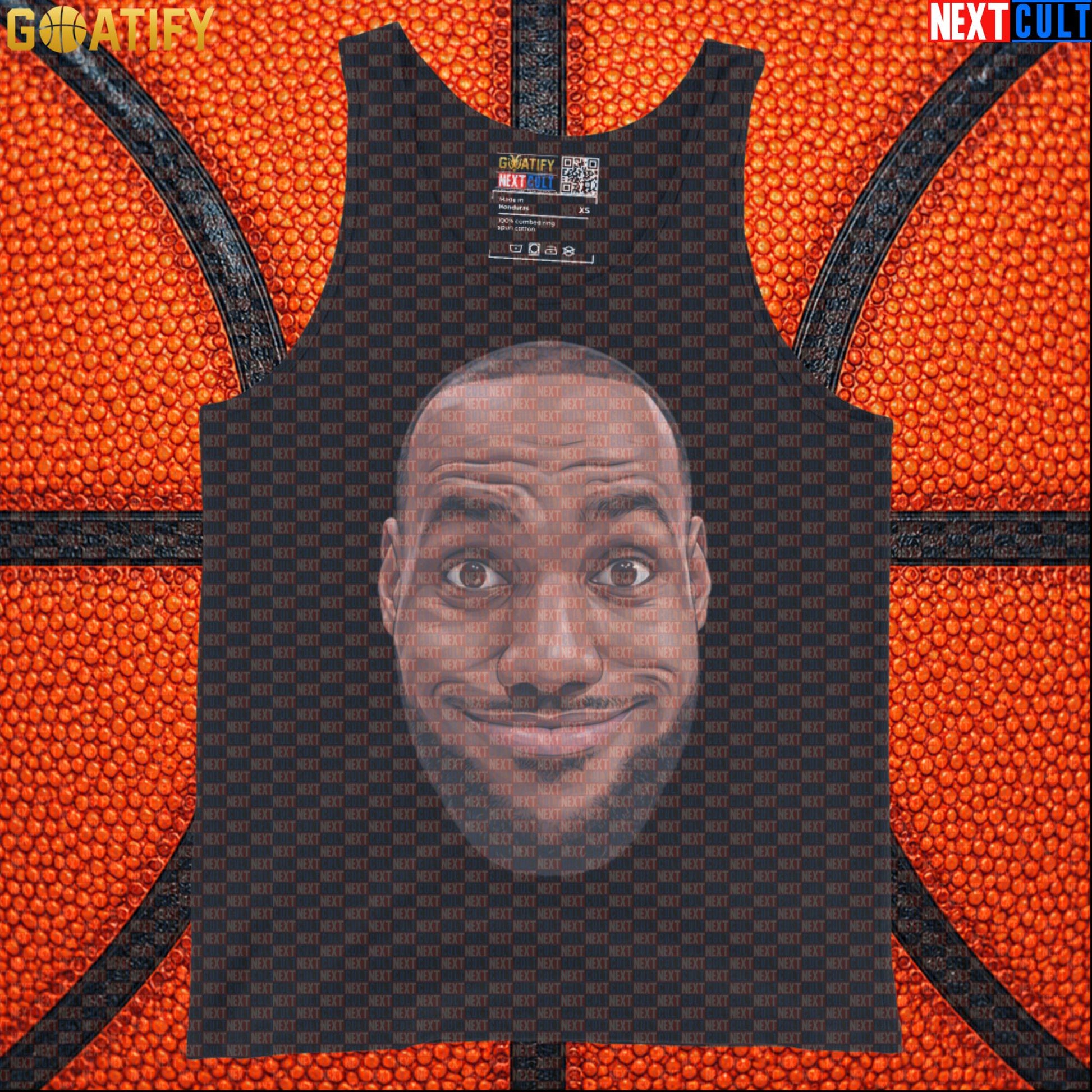 LeBron Photobomb Meme Tank Top – Funny NBA Basketball Muscle Shirt Gift for Sports Fans |  | ["Basketball", "LeBron James", "NBA"]