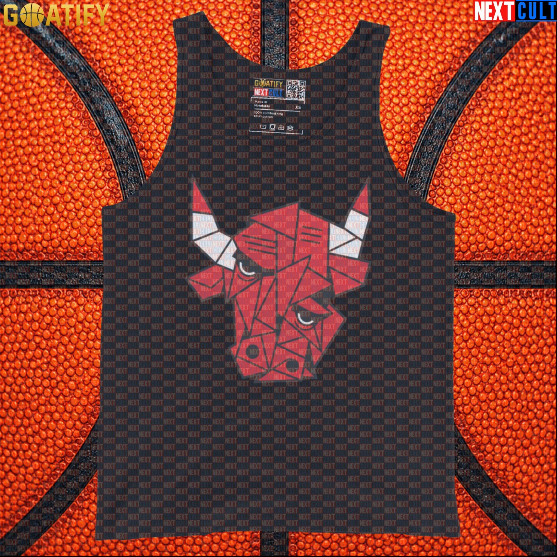 Chicago Bulls Meme Tank Top – Picasso Bulls Cubism Art Muscle Shirt for Sports Fans |  | ["Basketball", "Chicago Bulls", "NBA"]