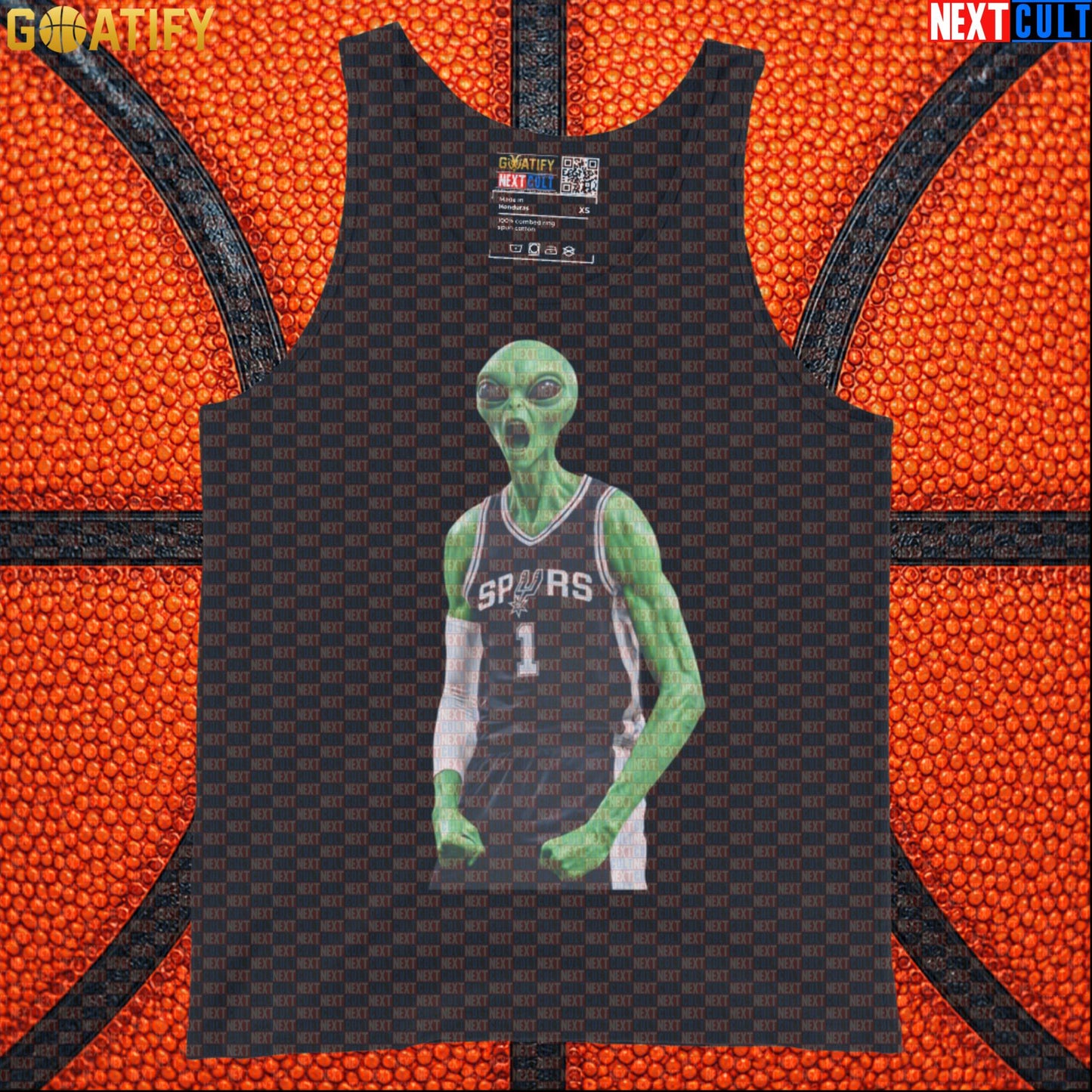 Basketball Tank Top Alien Wemby Celebration for Victor Wembanyama Fans and Gym Wear |  | ["Basketball", "France", "NBA", "San Antonio Spurs", "Victor Wembanyama", "Wemby"]